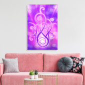 Violet vlam / Violet Fire Canvas Afdruk (Insitu (Woonkamer))