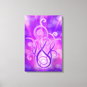 Violet vlam / Violet Fire Canvas Afdruk