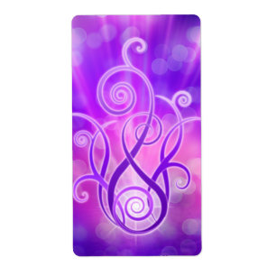 Violet vlam / Violet Fire Etiket