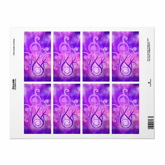 Violet vlam / Violet Fire Etiket (Full Sheet)