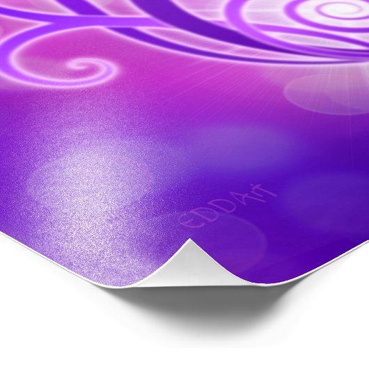 Violet vlam / Violet Fire Foto Afdruk (Hoek)