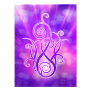 Violet vlam / Violet Fire Foto Afdruk