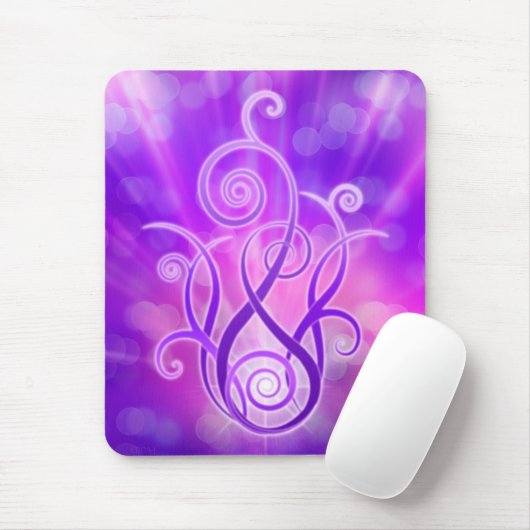 Violet vlam / Violet Fire Muismat (Met muis)