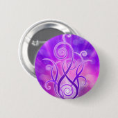 Violet vlam / Violet Fire Ronde Button 5,7 Cm (Voorkant /achterkant)