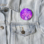 Violet vlam / Violet Fire Ronde Button 5,7 Cm (In situ)