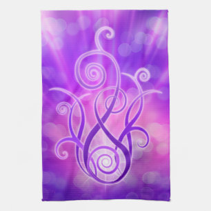 Violet vlam / Violet Fire Theedoek