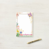 Violet Vlinder kader notitieblok Post-it® Notes (Op bureau)