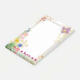 Violet Vlinder kader notitieblok Post-it® Notes