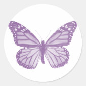 Violet vlinder Sticker (Voorkant)