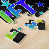 "VIOLET" Voornaam, Fun "HAPPY BIRTHDAY" Legpuzzel (Zijkant)