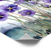 Violet Wall Art, Bloemenplein Poster (Hoek)