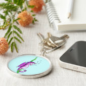 Violet Water Horse Sleutelhanger (Zijkant)