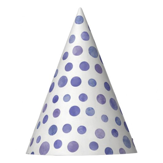 Violet Water Stippen Party Pet Feesthoedjes (Voorkant)
