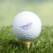 Violet Watercolor Vlinder Golfballen (Insitu Shirt)