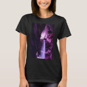 Violet Waterfall dames zwart T-shirt (Voorkant)