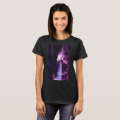 Violet Waterfall dames zwart T-shirt (Voorkant volledig)