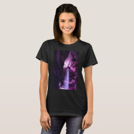 Violet Waterfall dames zwart T-shirt