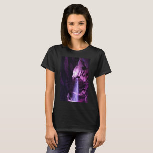 Violet Waterfall dames zwart T-shirt