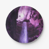 Violet Waterfall papier borden Papieren Bordje (Voorkant)