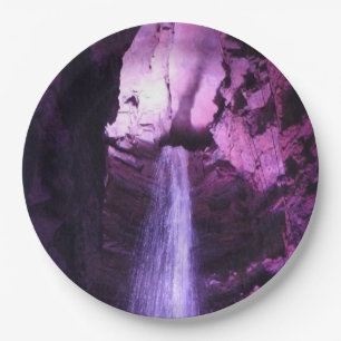 Violet Waterval grote papieren borden Bordje