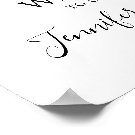 Violet Waterverf Floral Wedding Welcome Poster (Hoek)