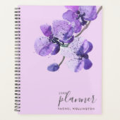 Violet Waterverf orchideeën Planner (Voorkant)