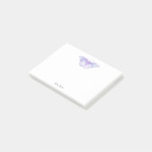 Violet Waterverf vlinder Post-it® Notes (Schuin)