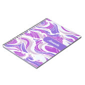 Violet Wave Pattern Notitieboek (Linkerzijde)