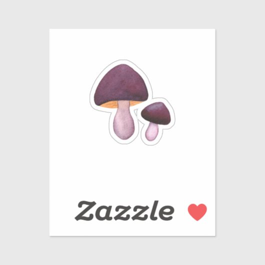 Violet Webcap (Cortinarius violaceus) Sticker (Vel)