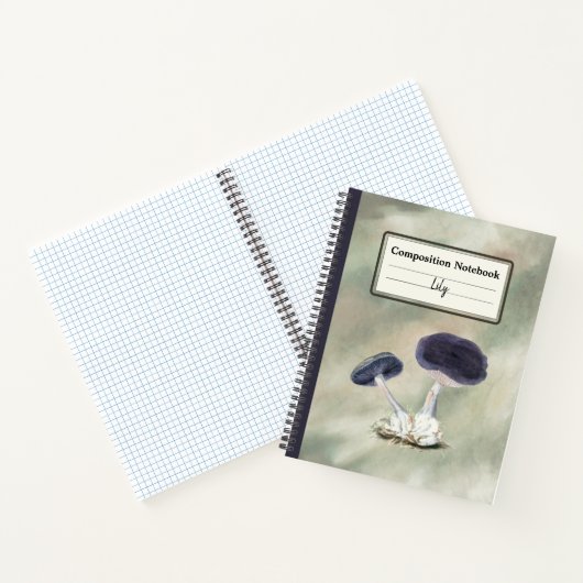  Violet Webcap Paddenstoel Gepersonaliseerde Comp Notitieboek (Binnen)