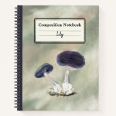  Violet Webcap Paddenstoel Gepersonaliseerde Comp Notitieboek (Voorkant)