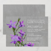 Violet Wedding-uitnodigingen Kaart (Voorkant / Achterkant)