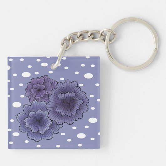 Violet Whimsy Sleutelhanger (Achterkant)