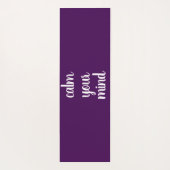 Violet White Breathe kalmeert je geest Yogamat (Achterkant)