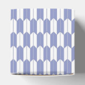 Violet & White Japanse yagasuri Pattern Favor Box Bedankdoosjes (Bovenkant)