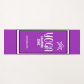 Violet White Star Yogamat (Voorkant (horizontaal))
