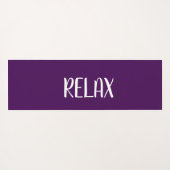 Violet White Yoga Calming Zone Yogamat (Achterkant (horizontaal))