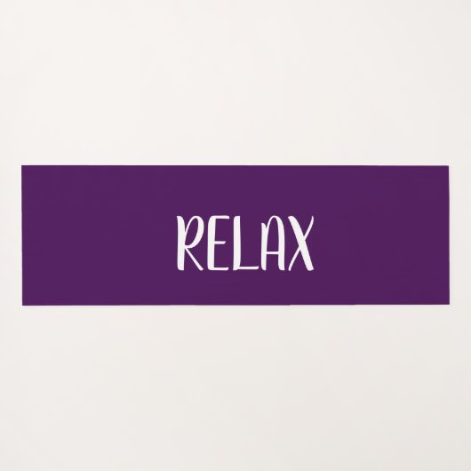 Violet White Yoga Calming Zone Yogamat (Achterkant (horizontaal))