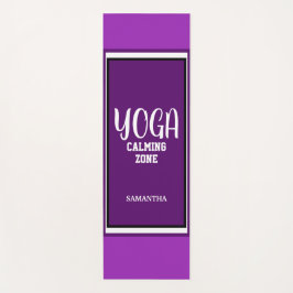Violet White Yoga Calming Zone Yogamat