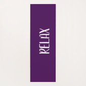 Violet White Yoga Calming Zone Yogamat (Achterkant)