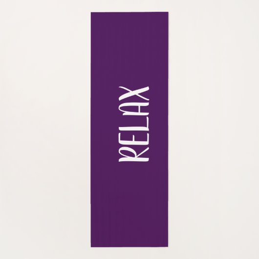 Violet White Yoga Calming Zone Yogamat (Achterkant)