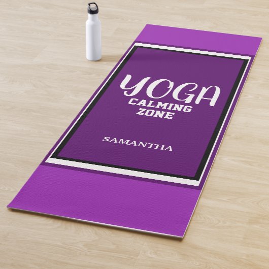 Violet White Yoga Calming Zone Yogamat (In situ)