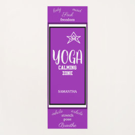 Violet White Yogamat