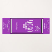 Violet White Yogamat (Voorkant (horizontaal))