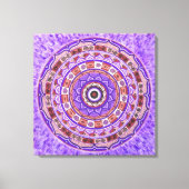 Violet wiel Mandala Canvas Afdruk (Voorkant)