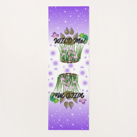 Violet Wild Me Yogamat (Achterkant)