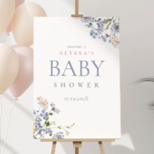 Violet  Wildflower Baby shower