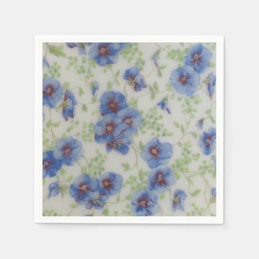 Violet Wildflower Cocktail servet (Voorkant)