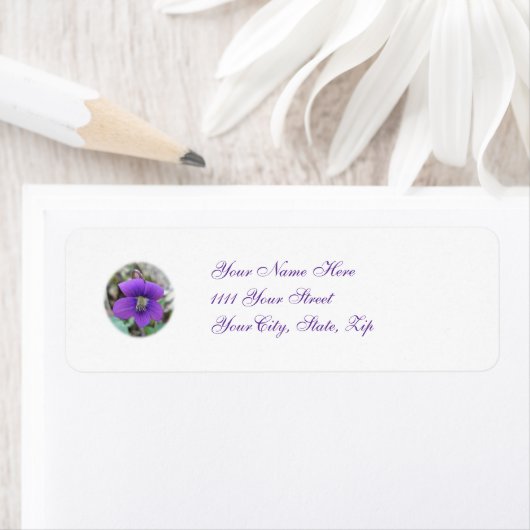 Violet Wildflower Coordinating Items Etiket (Insitu)