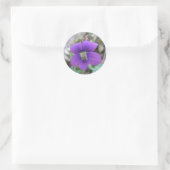 Violet Wildflower Coordinating Items Ronde Sticker (Tas)